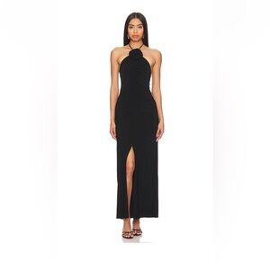 Yumi King black halter dress